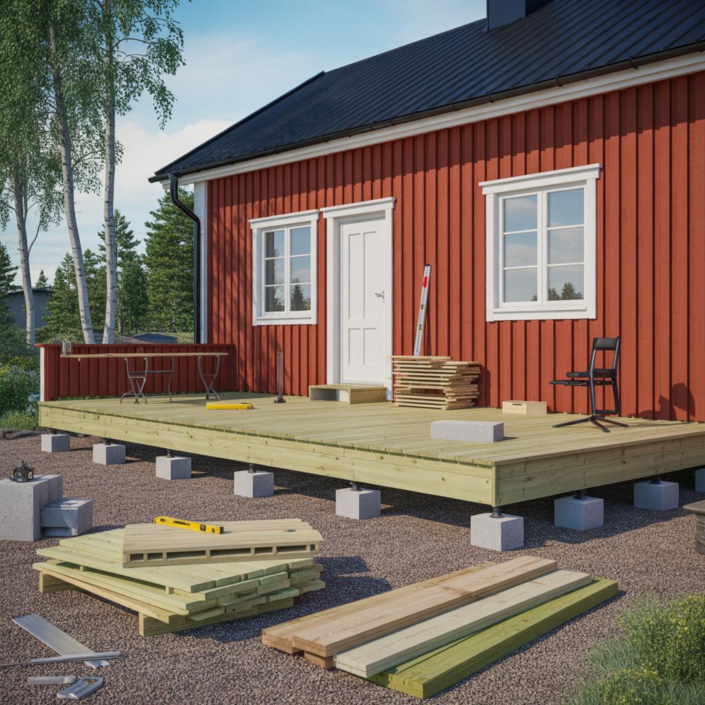 kostnad for att bygga altan pa mark priser och val