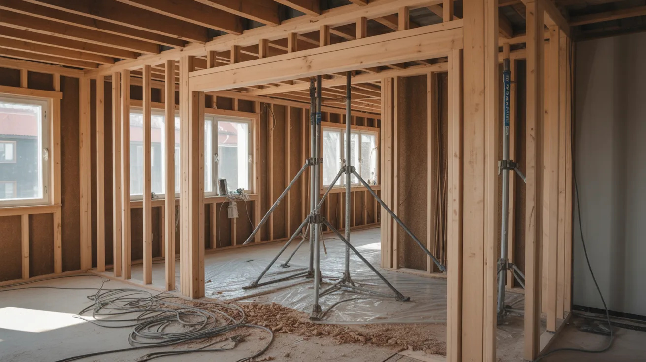 Ta upp Nytt dörrhål i bärande vägg & avbärning