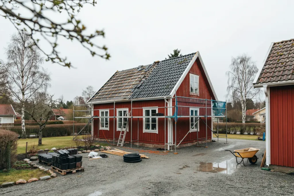 takbyte p villa tecken p att det r dags materialval och vad som p verkar priset